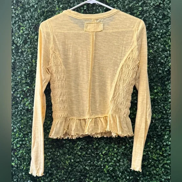 FREE PEOPLE We The Free Sylvie Long Sleeve TEE TOP - Picture 6 of 9